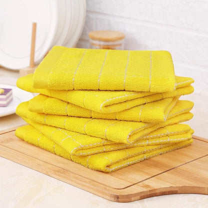 Homaxy 100% Cotton Terry Kitchen Dish Cloths, Ultra Soft and Absorbent Dish