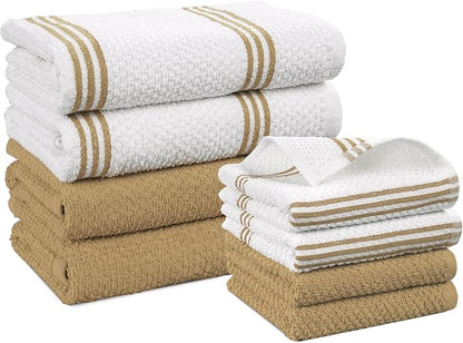 Casa Platino Kitchen Dish Cloths and Dish Towels, Soft and Stylish Helpers