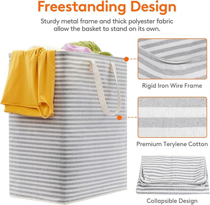 Lifewit 3 Pack Laundry Hamper Large Collapsible Laundry Baskets, Freestanding