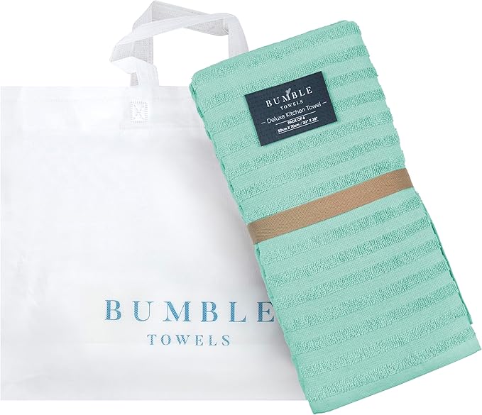 Premium Kitchen Towels | Large Cotton Dish Towels 400 GSM | Highly Absorbent