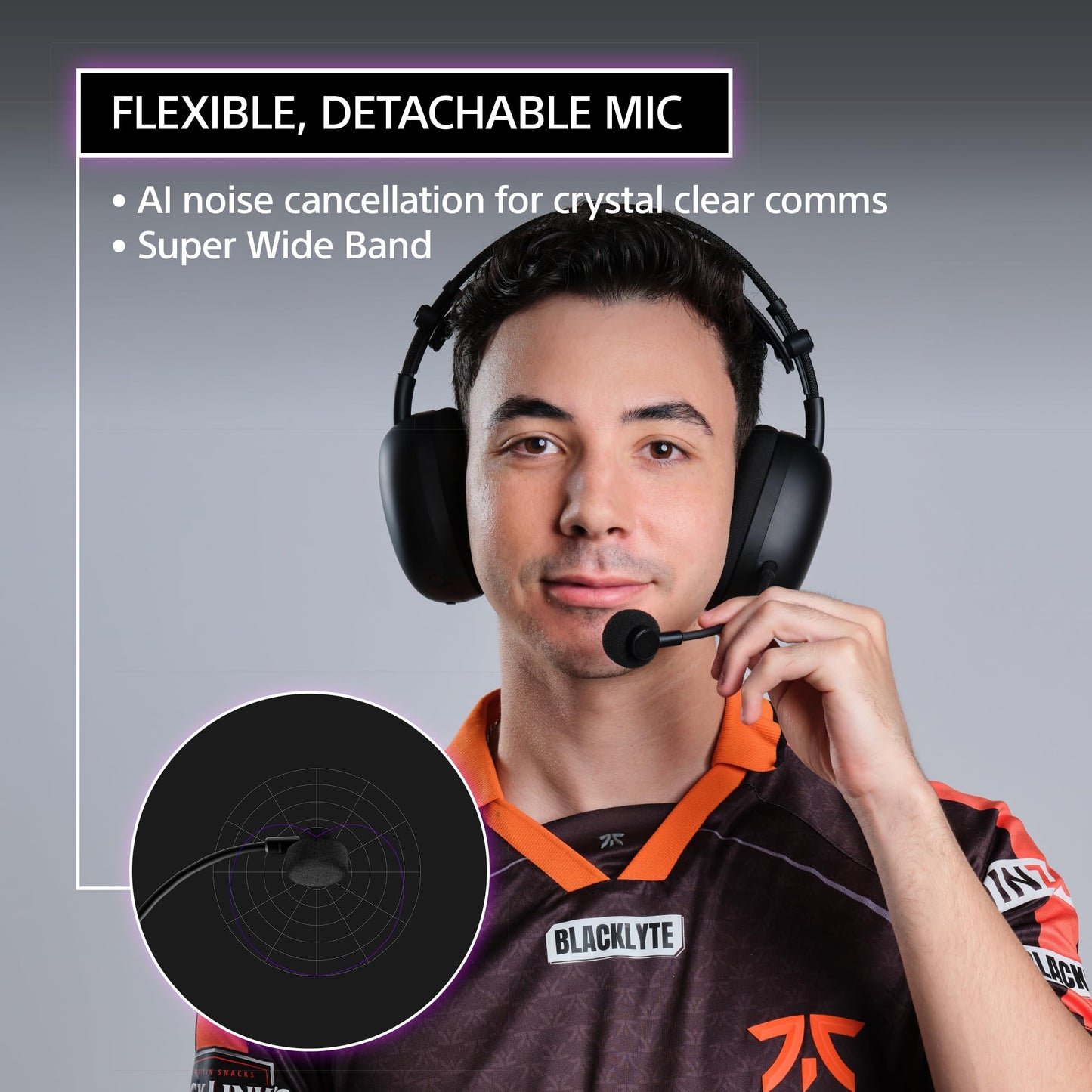 Sony INZONE H9 II Wireless Noise Canceling Gaming Headset, WH-1000XM6 Drivers, Lightweight, Detachable Cardoid AI Mic, 2.4GHz and Bluetooth, Soft Case, for PC, PS5, Switch, and Mobile, White