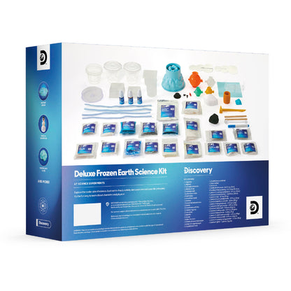 Discovery™ Frozen Earth Science Kit – 67 Experiments STEM Chemistry Lab for Kids| Grow Crystals, Make Snow & Slime, Ice Explosions & More| Educational Learning Activity Toy| DIY STEM Set Gift| Ages 8+