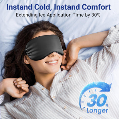 Coolig Eye Mask for Puffy Eyes: Fsa Eligible Items Hsa, Cold Compress for Migraines Headache After Surgery & Puffiness, Reusable Face Ice Pack Gel Sleep Mask for Dark Circles, Relaxing Gifts(Purple)