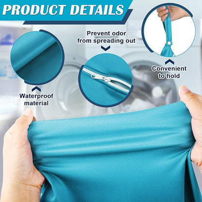 Shappy 2 Pcs Large Travel Laundry Bag Washable Waterproof Wet Dry Large Dirty
