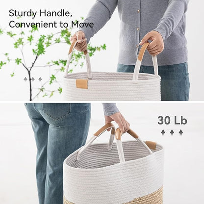 75L Striped Laundry Hamper