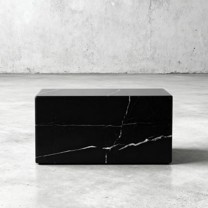 Aspen Studio AspenStudio Genuine Black Marquina Marble Cremation Urn for Adult Human Ashes Black Maquina Marble Urn