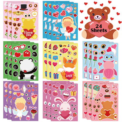 Valentines Party Supplies with DIY Stickers