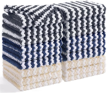 Homaxy 18 Pack Kitchen Dish Cloths, Ultra Soft and Absorbent Dish Towels