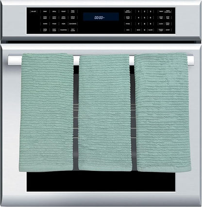 Seafoam Light Sage Aqua Mineral Green Kitchen Hand Dish Towels: Oversized 28" x