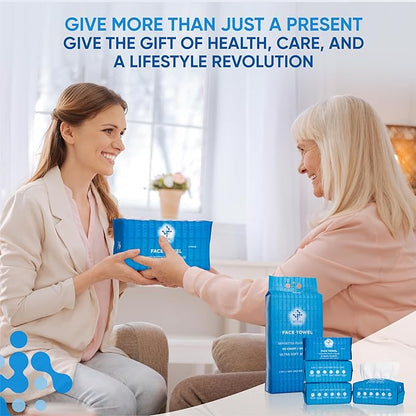 WITHU Disposable Face Towels – Ultra-Soft Biodegradable Face Cleansing Wipe