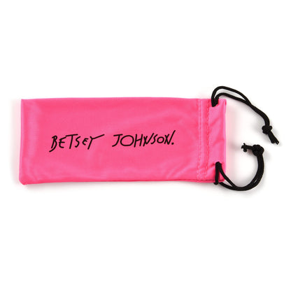 Betsey Johnson womens Yara Blue Light Glasses Reading Glasses, Crystal Pink, 40mm US