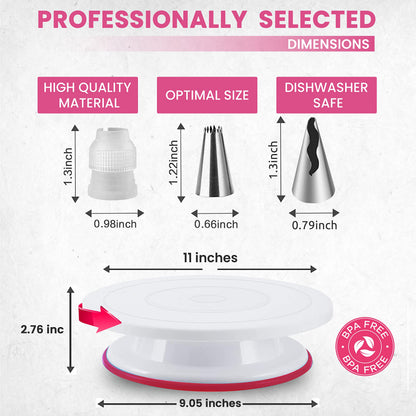 200PCs and 230PCs Cake Decorating Kit for Cake Cupcake and Cookies Decoration