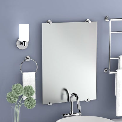 Gatco 1431C Modern Rectangle Base Freestanding Toilet Paper Holder, 21.25" Chrome with Weighted Base