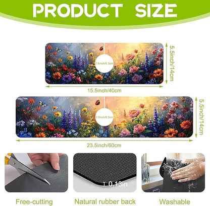 Kitchen Sink Splash Guard Faucet Mat Super Absorbent Fast Drying Mat Guard