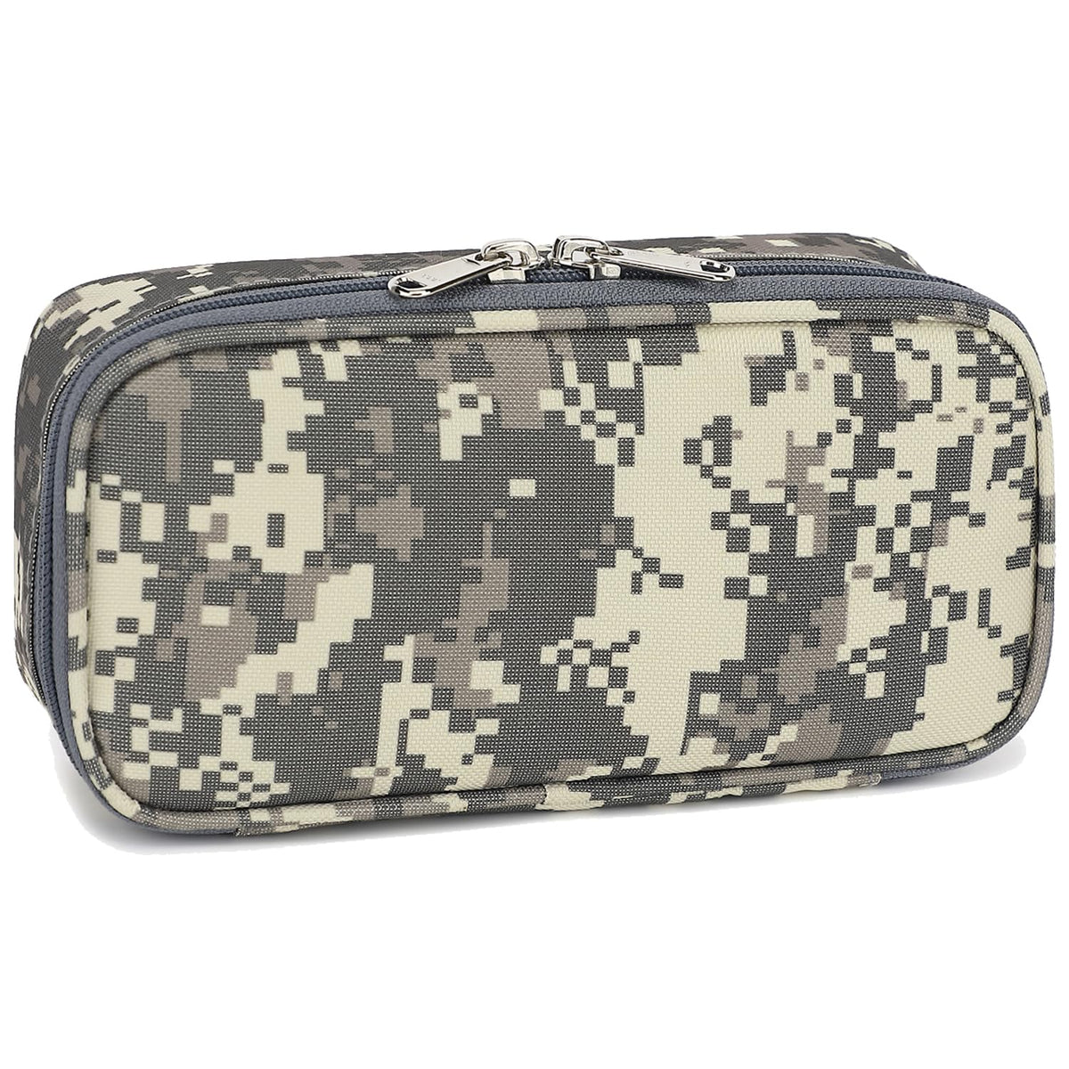FlowFly Large Capacity Pencil Case for Kids, Boys & Girls – Zippered Multi-Functional Pen Pouch, Soft & Portable Pencil Bag for School, Teens, Students, Digital Camo