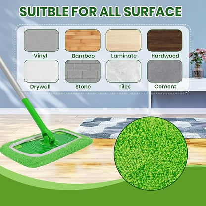 6 Pack Reusable Microfiber Mop Pads