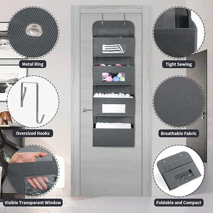 MAX Houser 4-Shelf Over The Door Hanging Organizer