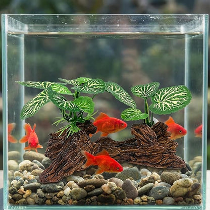 Prettyia Small Driftwood for Aquarium Driftwood Fish Tank Decorations，Aquarium Decor for Fish Tanks & Reptile Terrariumsartificial(Type-A)