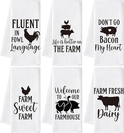 GROBRO7 Farm Animals Hand Towel