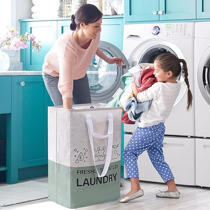 ELONG HOME Laundry Baskets, 92L Freestanding Laundry Basket