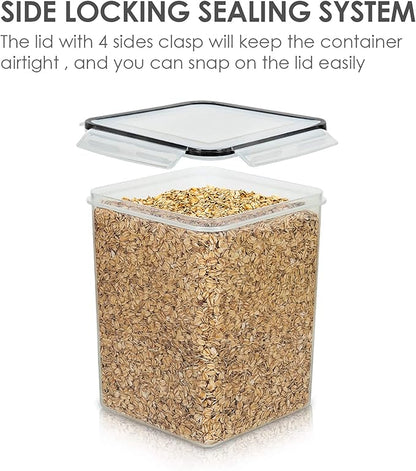 Vtopmart 4 PCS Large Food Storage Containers 5.2L / 175oz, 4 Pieces BPA Free