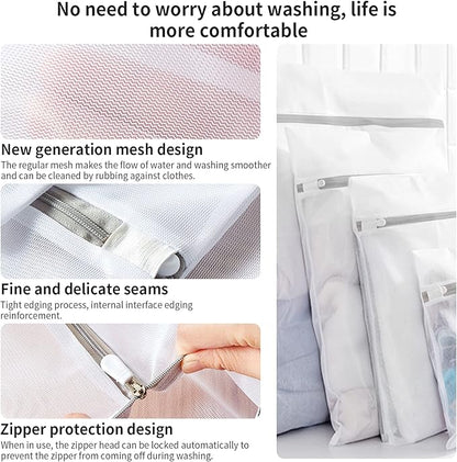 3 Pack Small Mesh Laundry Bags by MDSXO- Small Durable Lingerie Delicates Bag