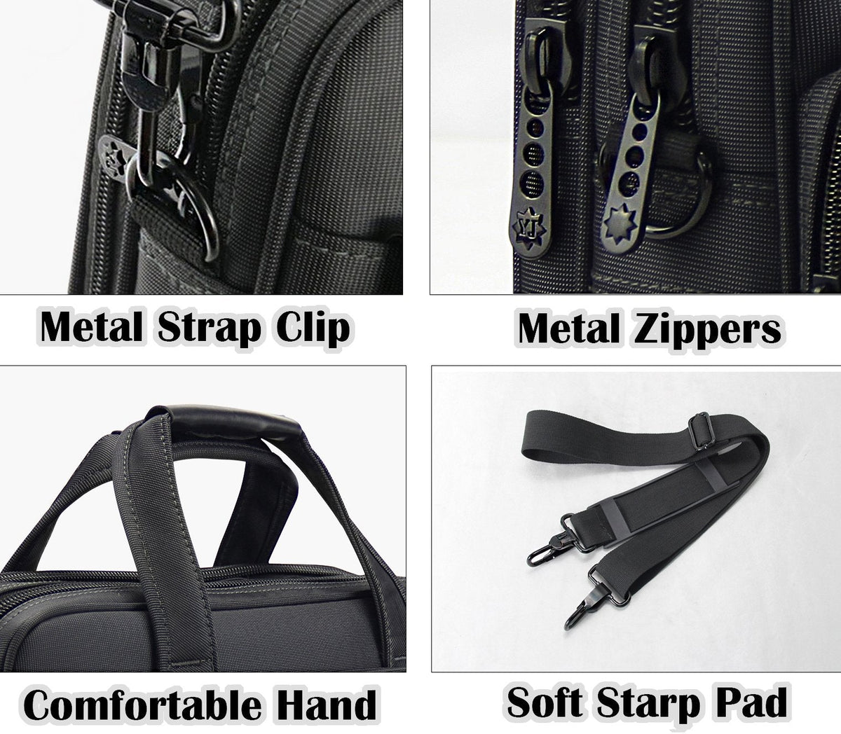 Briefcase Bag 15.6 Inch Laptop Messenger Bag Business Office Bag for Men Women, Shoulder Bag fit for Computer Notebook MacBook Hp Dell Lenovo Asus Apple
