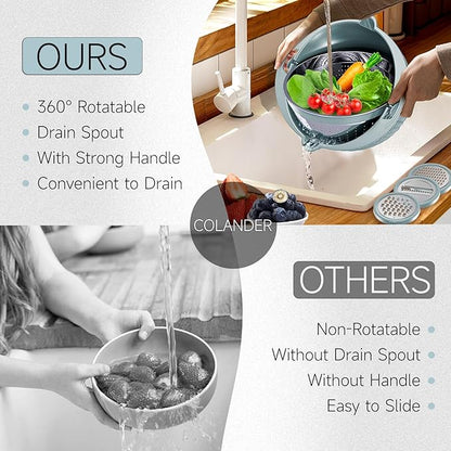 4-1 Strainer Bowl with Lid Set