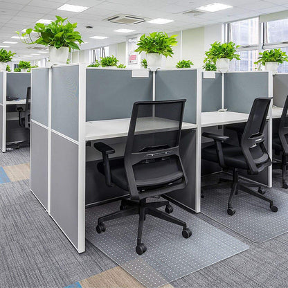 Kuyal Office Chair Mat for Carpets,Transparent Thick and Sturdy Highly Premium Quality Floor Mats for Low and No Pile Carpeted Floors, with Studs (48" X 48" Rectangle)
