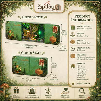Spilay DIY Miniature House Kit for Adults, Miniature Dollhouse Kit