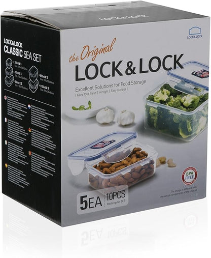 LocknLock Easy Essentials Food Storage lids/Airtight containers, BPA Free