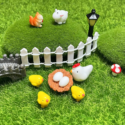 VonSom 150 Pieces Mini Fairy Garden Decor Accessories Micro Landscape Ornaments Kit Miniature Fairy Garden Animals DIY Supplies for Succulent Decoration