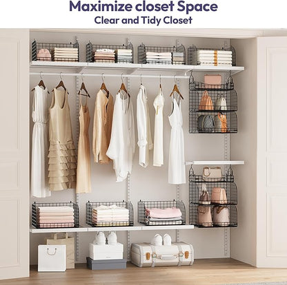 SWTYMIKI Hanging Closet Organizer Storage