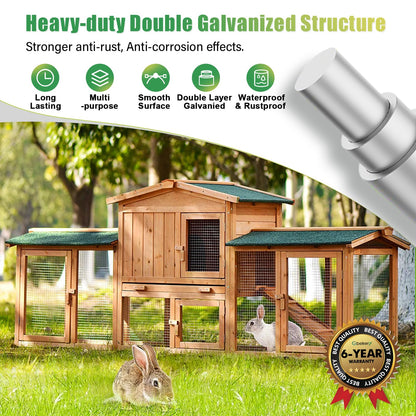 Gbekery Hardware Cloth 1/2 inch 16in x 50ft 19 Gauge, Hot-dip Galvanized After Welding Chicken Wire Mesh Roll Garden Plant Welded Metal Wire Fencing Roll, Rabbit Cages Snake Fence