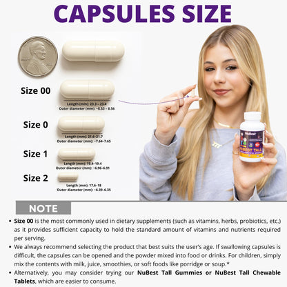 NuBest Tall 10+ - Advanced Bone Strength Formula - Supports Immunity, Healthy Development & Optimal Wellness - for Children (10+) & Teens Who Drink Milk Daily - Pack 2 | 2 Months Supply