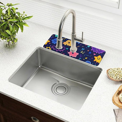 Kitchen Sink Splash Guard 1 PC 30 Inch Sink Faucet Mat Splash Guard