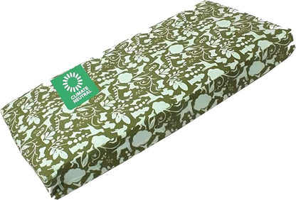 Molly Mutt Large Crib Mattress Cover - Amarillo by Morning Print - Measures 27”x52”x5”- 100% Cotton - Durable - Breathable - Sustainable - Machine Washable Dog Bed Cover