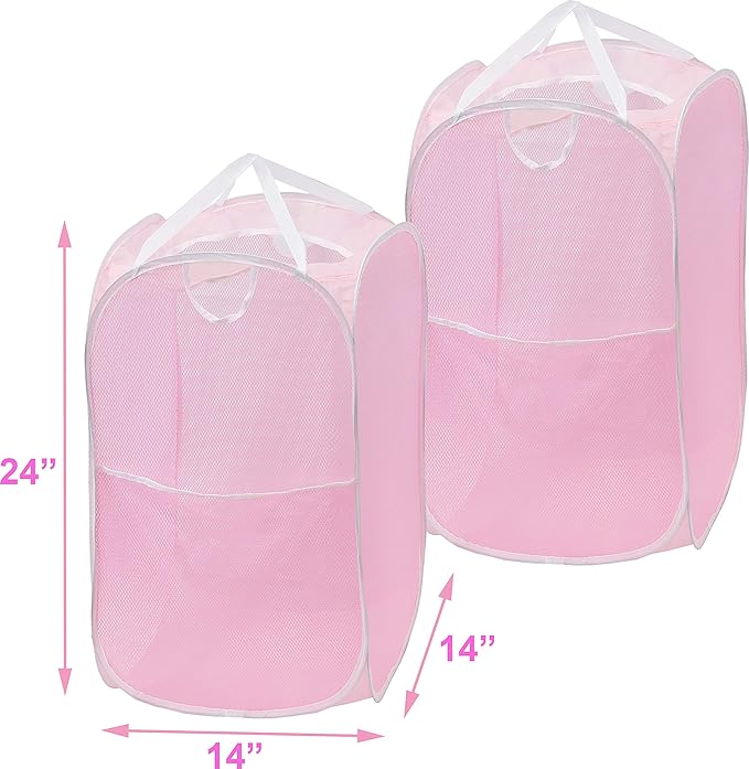 Simple Houseware Mesh Pop-Up Laundry Hamper Basket