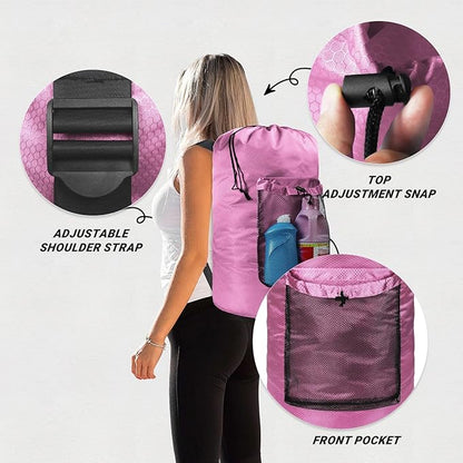 Laundry Bag with Shoulder Straps and Mesh Pocket Laundry Backpack Large