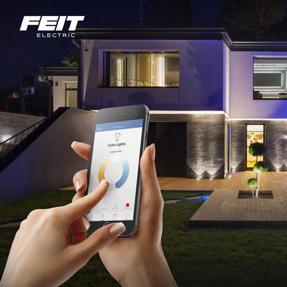 Feit Electric Smart Light Bulbs with RGB Color Changing and Tunable White, 2.4Ghz WiFi Light Bulbs, No Hub Needed, Works with Alexa and Google, Dimmable 60 Watt = LED 9W, OM60/RGBW/CA/AG/3, 3 Pack