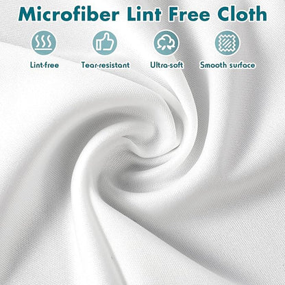 100 Pcs Cleanroom Cloth Wipes Microfiber Lint Free Cloth Disposable Clean