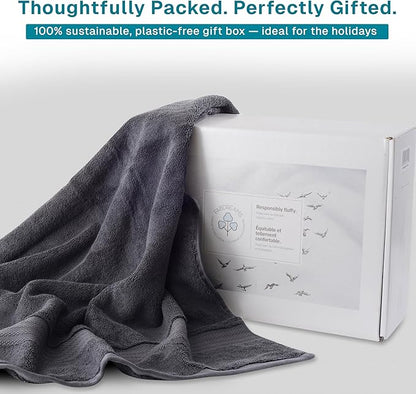 Fabdreams 100% Organic Cotton Bath Towel Set of 6 700 GSM Hotel Premium Plush
