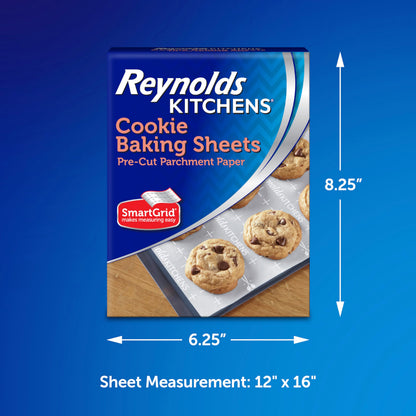 Reynolds Kitchens Air Fryer Liners Disposable, Unbleached Parchment Paper Sheets, 50 Count