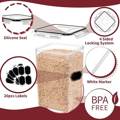 PRAKI Large Airtight Food Storage Containers