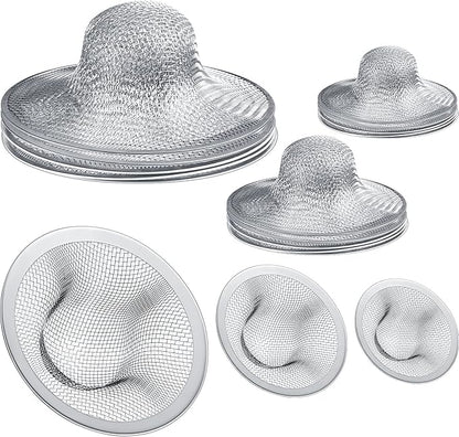 12 Pieces Stainless Steel Sink Strainer Drain Strainer