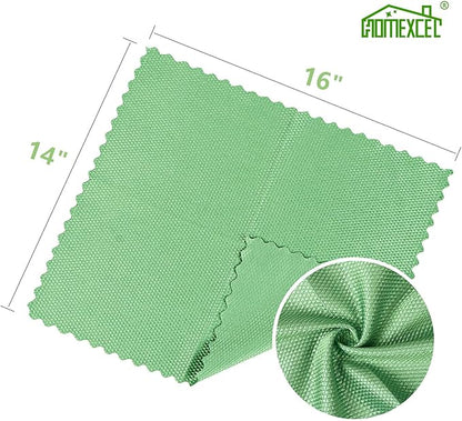 HOMEXCEL Microfiber Glass Cleaning Cloths-6PK, Stainless Steel, Premium Magic