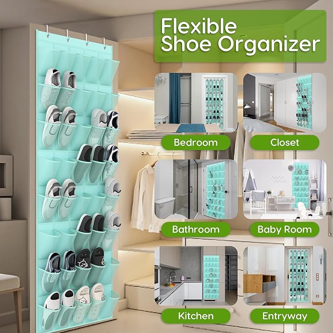 Unjumbly Over the Door Shoe Organizer