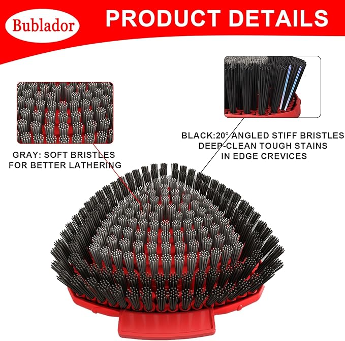 2 Pack Scrubber Mop Replace Head Compatible