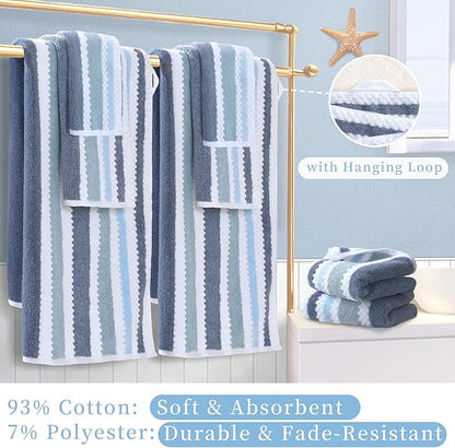 Waffle Washcloths for Bathroom, Wash Cloths 6 Pack 13"x13"