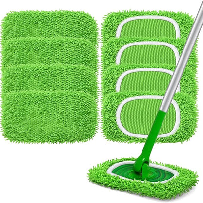 Reusable Microfiber Mop Pads Compatible